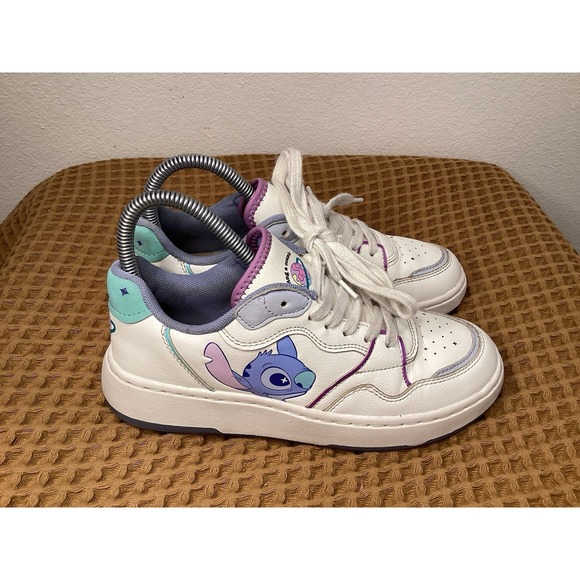 Lilo & Stitch Disney X Zara Kids Size US 6 EU 36 Women's White Lace-Up Shoe - Picture 1 of 8